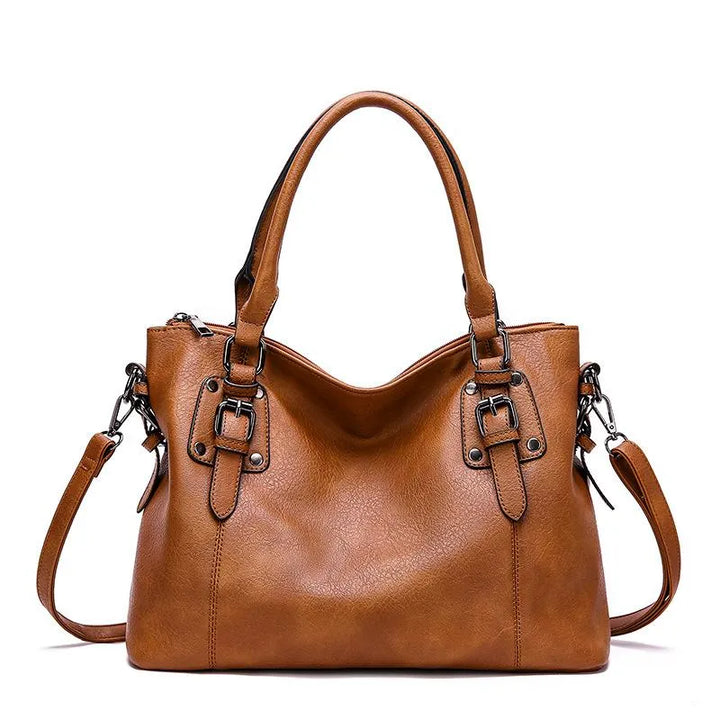 レディース 本革調 2WAY ハンドバッグ