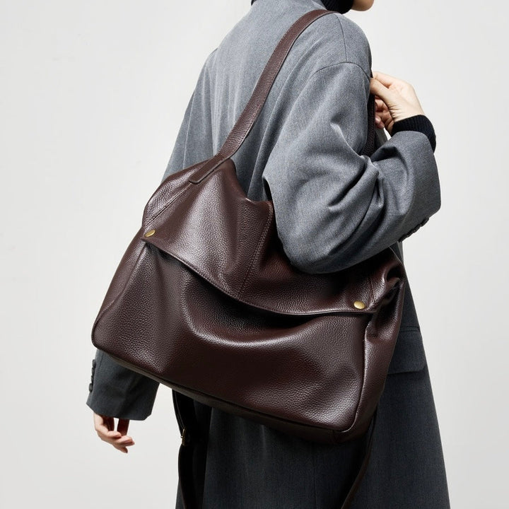 レディース 本革 レトロ ソフトトートバッグ